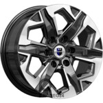 K&K Тейт 7.5x17 6*114.3 ET30 DIA66.1 Алмаз черный Литой