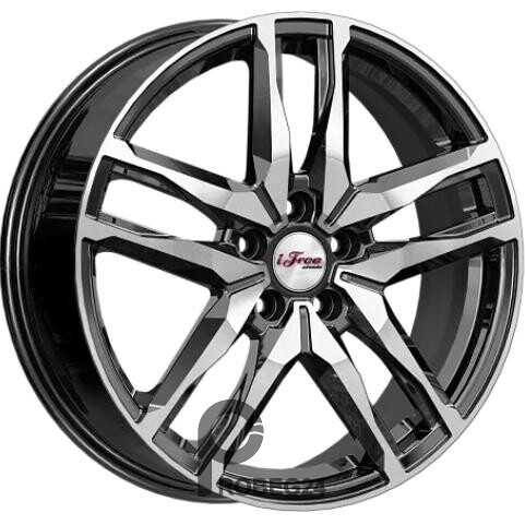 iFree Бомбей 6.5x18 5*114.3 ET37 DIA66.6 Блэк Джек Литой