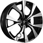 Khomen KHW 1906 7x19 5*114.3 ET45 DIA60.1 Black-FP Литой