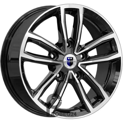 K&K Каланг 6.5x17 5*114.3 ET37 DIA66.6 Алмаз черный Литой