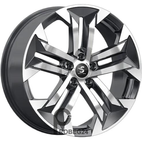 K&K КР015 7.5x19 5*108 ET36 DIA65.1 Diamond black gris Литой
