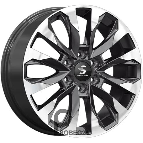 K&K КР007 8x20 6*139.7 ET42 DIA75.1 Diamond black gris Литой