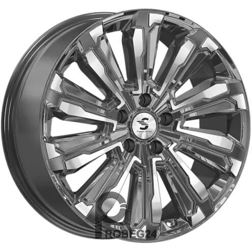 Скад Humber 8x20 5*108 ET45 DIA63.3 Алмаз графит Литой