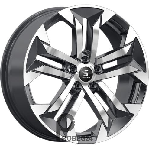 Скад КР015 7.5x19 5*108 ET36 DIA65.1 Diamond Black Gris Литой