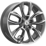 K&K KP001 7x18 5*112 ET45 DIA57.1 Diamond gloss graphite Литой