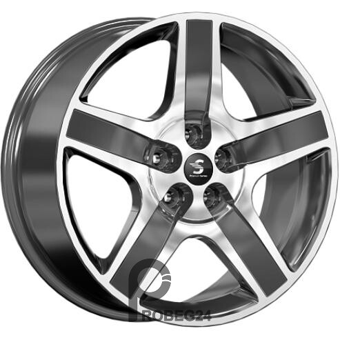 K&K КР008 8.5x20 5*108 ET45 DIA63.3 Diamond black gris Литой