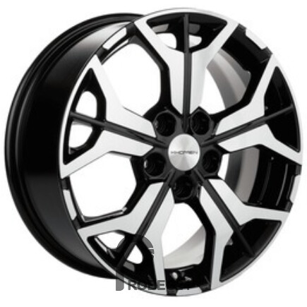 Khomen KHW 1715 7x17 5*110 ET46 DIA63.3 Black-FP Литой
