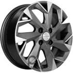 Khomen KHW 1508 6x15 4*100 ET39 DIA56.6 Gray-FP Литой