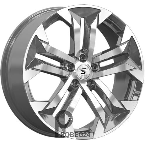 Скад КР015 7.5x19 5*108 ET42 DIA65.1 Diamond gloss graphite Литой