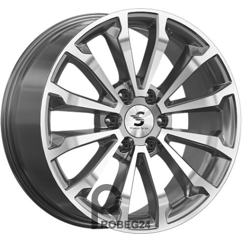 Скад КР006 8.5x20 6*139.7 ET33 DIA100.1 Diamond gloss graphite Литой