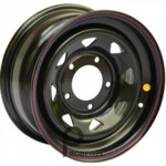 Off Road Wheels Toyota 8x17 6*139.7 ET25 DIA110.1 Black Штампованный