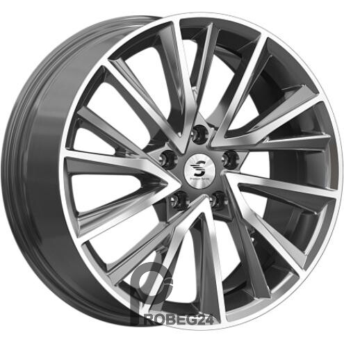 Скад КР010 7.5x18 5*108 ET47 DIA60.1 Diamond gloss graphite Литой