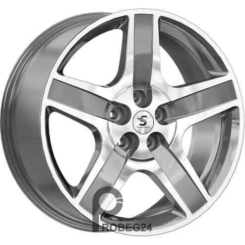 Скад КР008 8.5x20 5*108 ET43 DIA60.1 Diamond gloss graphite Литой