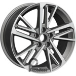 Khomen KHW 1815 8x18 5*108 ET47 DIA60.1 Gray-FP Литой