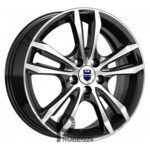 K&K Samara 6x16 5*100 ET40 DIA67.1 Алмаз черный SK Литой