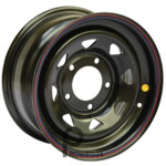 Off Road Wheels Nissan/Toyota 10x16 6*139.7 ET-44 DIA110.1 Black Штампованный