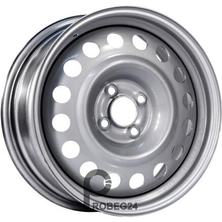 Trebl 8075 6x15 4*114.3 ET43 DIA67.1 Silver Штампованный