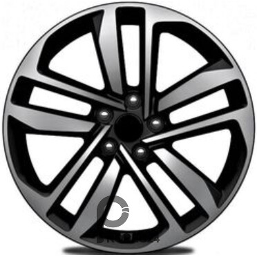 Khomen KHW 1612 6.5x16 5*108 ET45 DIA60.1 Black-FP Литой