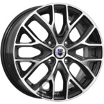 K&K Лилиом 6x16 4*108 ET37.5 DIA63.3 Алмаз черный Литой