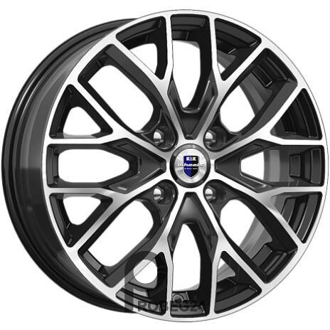 K&K Лилиом 6x16 4*108 ET37.5 DIA63.3 Алмаз черный Литой