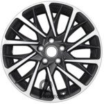Khomen KHW 1804 7.5x18 5*112 ET45 DIA57.1 Black-FP Литой