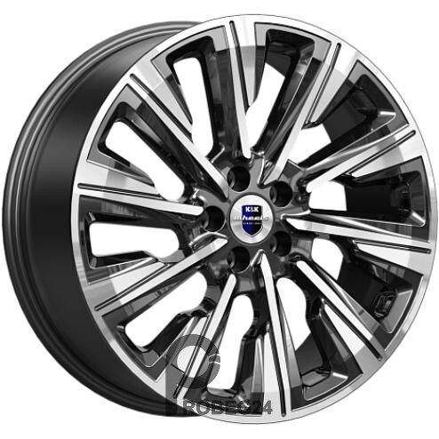K&K Галего 7.5x19 5*115 ET43 DIA70.1 Алмаз черный Литой