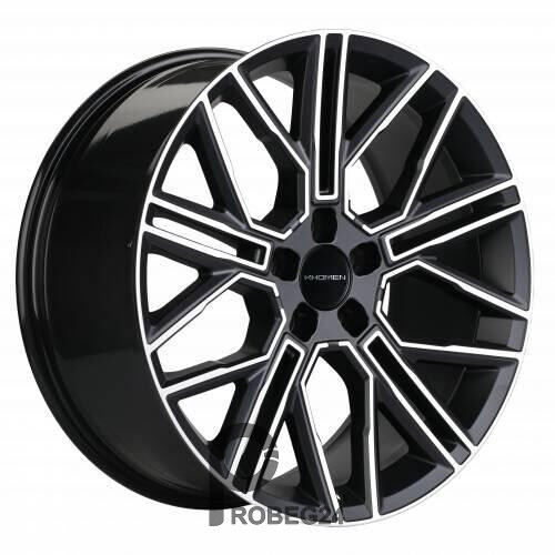 Khomen KHW 2101 9.5x21 5*112 ET36 DIA66.6 Black-FP Matt Литой