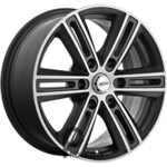 X'trike X-124 7.5x17 6*139.7 ET25 DIA100.1 BKM/FP Литой