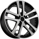 FF FBX480 7.5x18 4*100 ET38 DIA73.1 Black Machined Face Литой