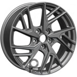Khomen KHW 1722 6.5x17 5*114.3 ET45 DIA54.1 Gray Литой