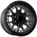 FF KF44 8x16 6*139.7 ET-10 DIA110.1 Matt Gunmetal with Matt Black Литой