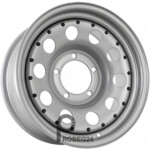 Grizzly SW04 7x16 5*139.7 ET0 DIA108.6 Silver + Black Rivet Литой