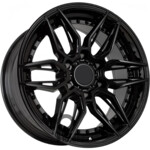 Kipardo KF66 8.5x18 6*139.7 ET15 DIA108.1 Black Литой