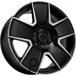 Kipardo KF61 7.5x17 5*100 ET40 DIA73.1 Gloss Black Machined Face Литой