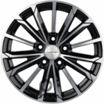 Khomen KHW 1611 6.5x16 5*108 ET45 DIA60.1 Black-FP Литой