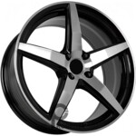 FF FBX501 7.5x17 4*100 ET38 DIA73.1 Black Machined Face Литой
