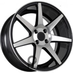 FF 862 7.5x17 4*100 ET28 DIA73.1 Black Machined Face Литой