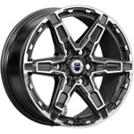 K&K Дистрикт 8x18 6*114.3 ET42 DIA66.1 Алмаз черный Литой