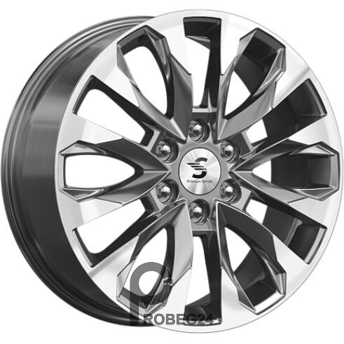 K&K КР007 8x20 6*139.7 ET55 DIA100.1 Diamond gloss graphite Литой