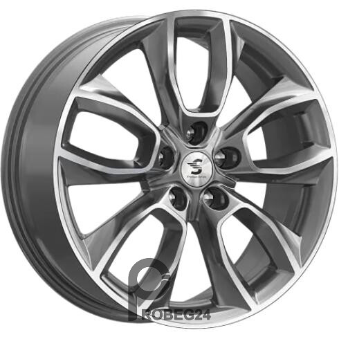 K&K КР001 7x18 5*114.3 ET45 DIA60.1 Diamond gloss graphite Литой