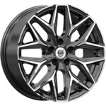 K&K Ариус 7x17 4*108 ET25 DIA65.1 Алмаз черный Литой