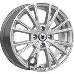 K&K Меандр 6x16 4*114.3 ET40 DIA67.1 Elite silver Литой