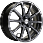 Khomen KHW 1707 6.5x17 4*100 ET44 DIA54.1 Gray-FP Литой