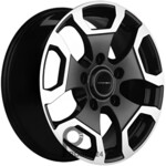 Khomen KHW 1725 6.5x17 5*139.7 ET40 DIA98.5 Black-FP Литой