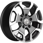 Khomen KHW 1725 6.5x17 5*139.7 ET40 DIA98.5 Gray-FP Литой