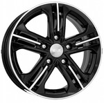 Диск K&K Trinity 6 x 15 5*100 Et: 39 Dia: 67,1 алмаз черный