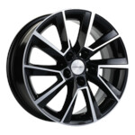 Диск Khomen 1507 6 x 15 5*105 Et: 39 Dia: 56,6 Black-FP