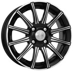 Диск K&K Сиеста 6 x 15 4*114,3 Et: 40 Dia: 66,1 алмаз черный