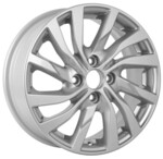 Диск K&K КС882 6 x 15 4*100 Et: 37 Dia: 60,1 сильвер