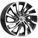 Диск K&K КС882 6 x 15 4*100 Et: 50 Dia: 60,1 алмаз черный